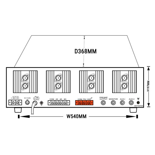 Denson  400U High power mixer Amplifier